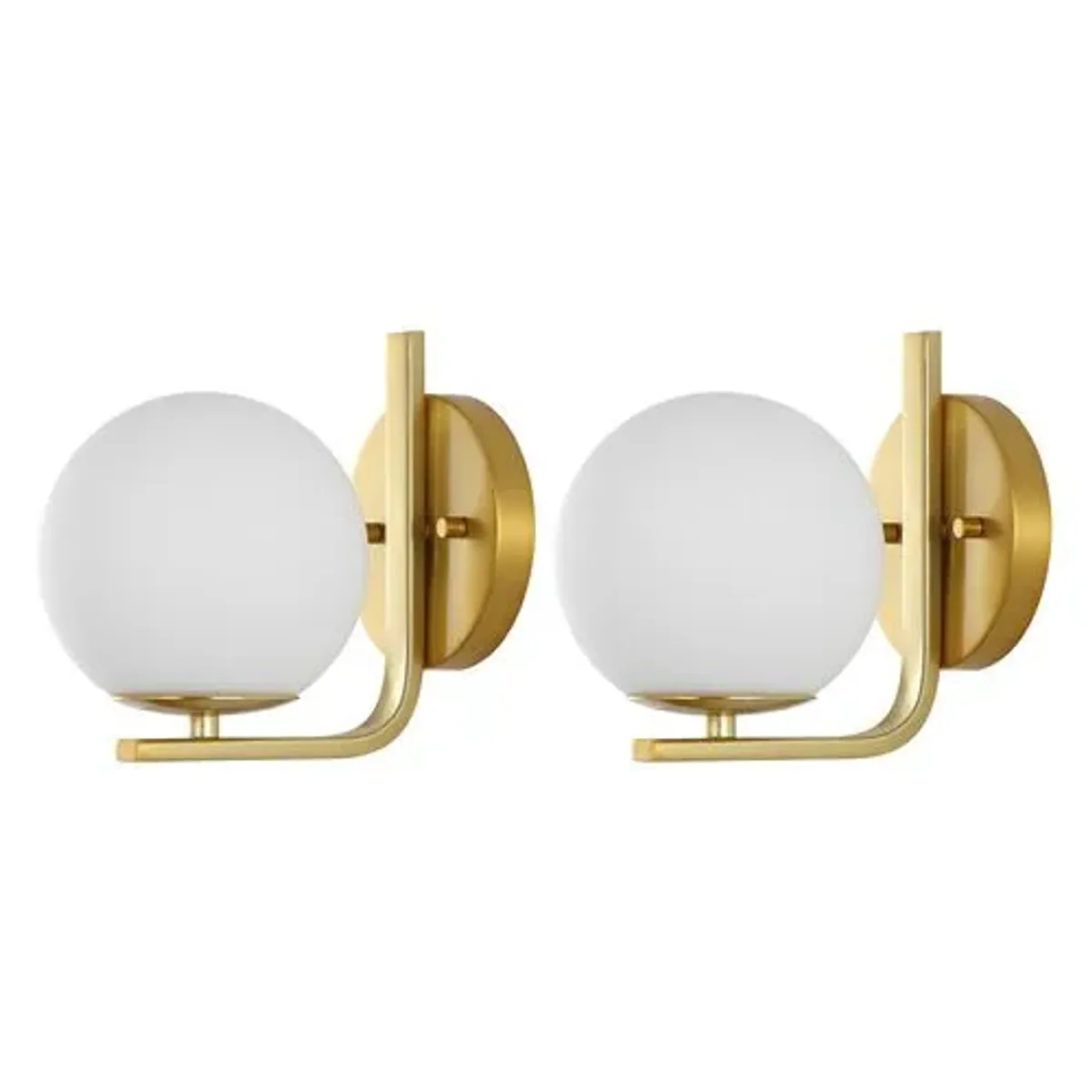 Set of 2 Gally 8" Globe Wall Sconces - Gold