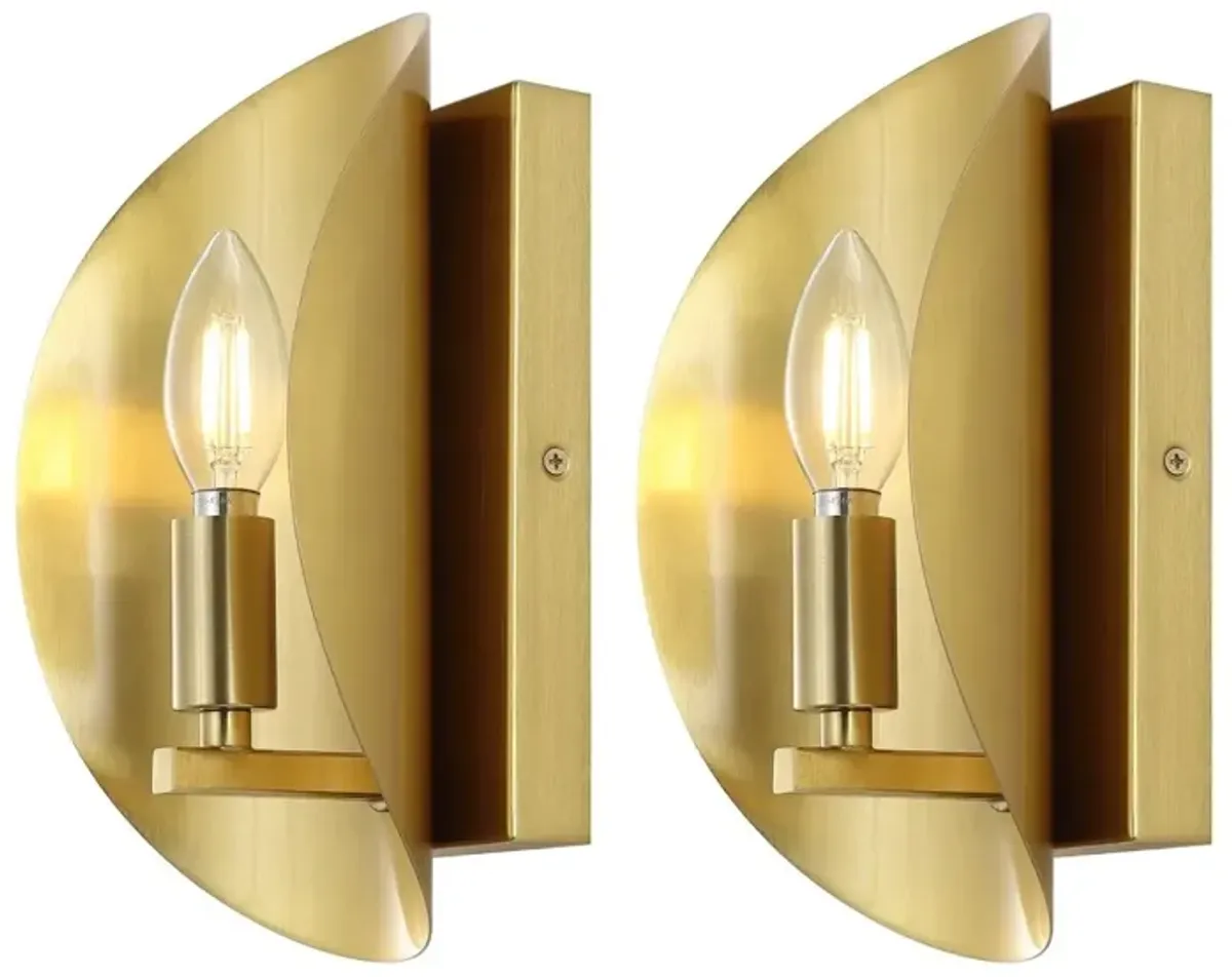 Set of 2 Madria 4" Wall Sconces - Gold