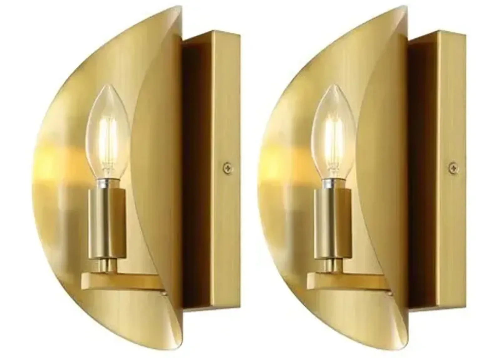 Set of 2 Madria 4" Wall Sconces - Gold