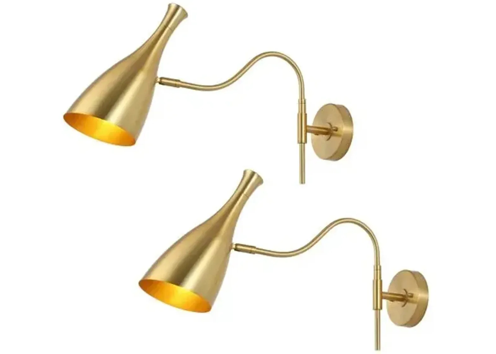 Set of 2 Iryna 20" Wall Sconces - Brass - Gold