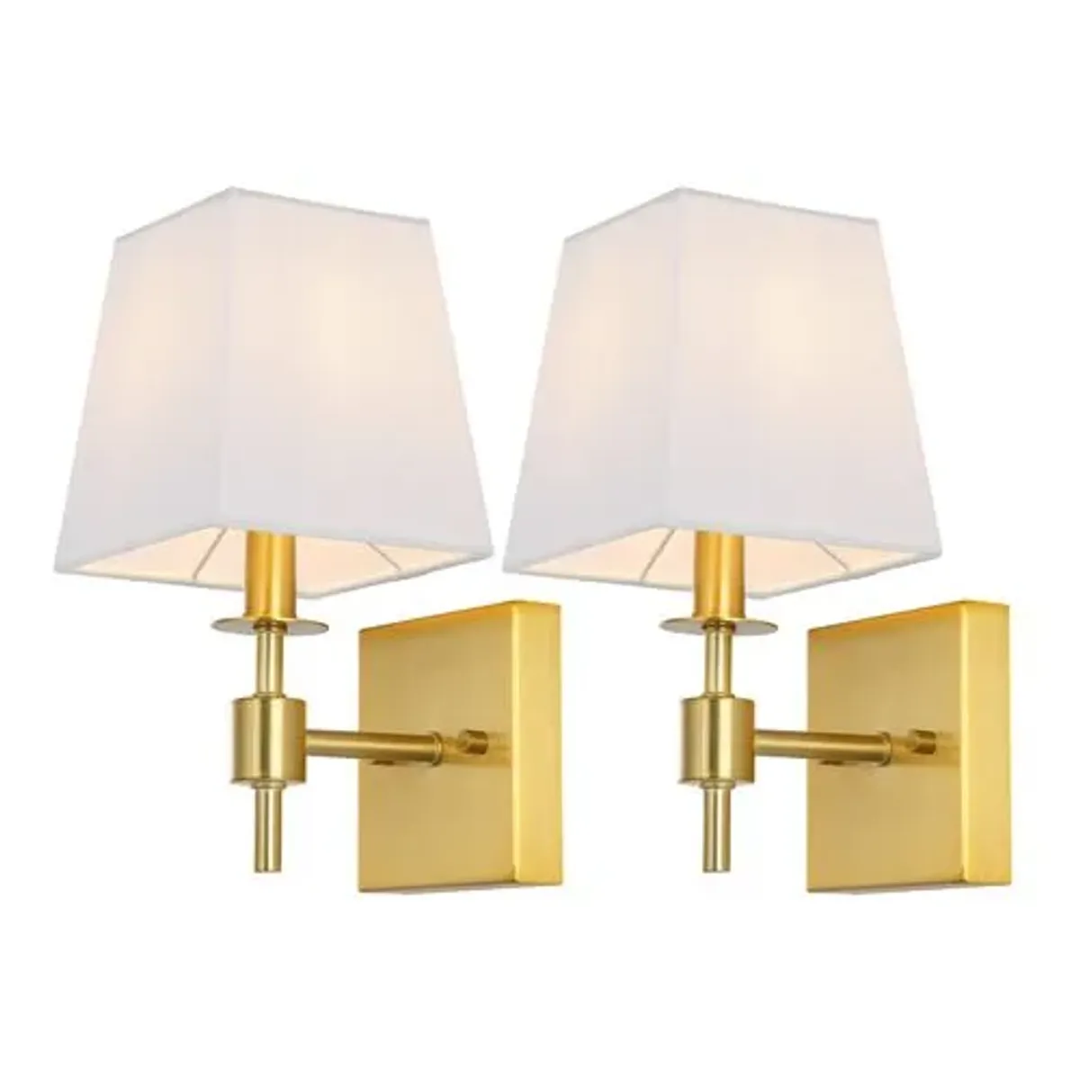 Set of 2 Renlei Wall Sconces - Brass - Gold