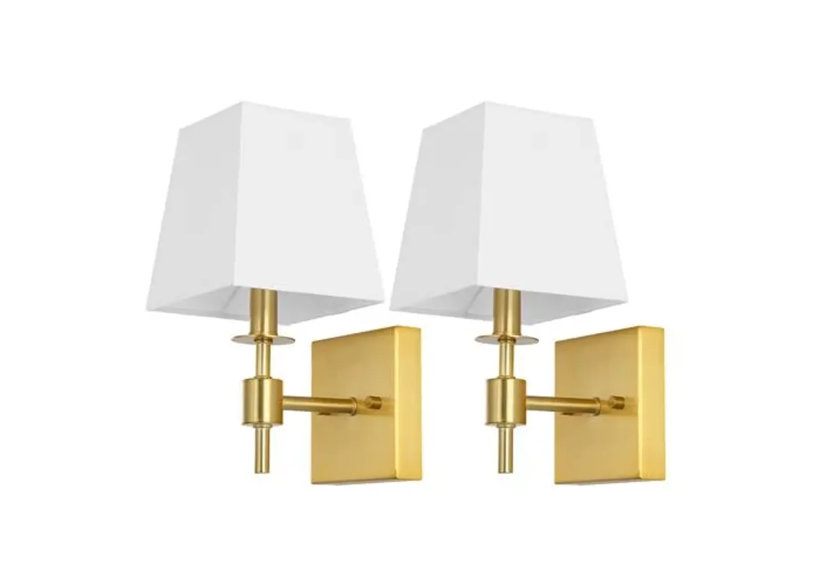 Set of 2 Renlei Wall Sconces - Brass - Gold