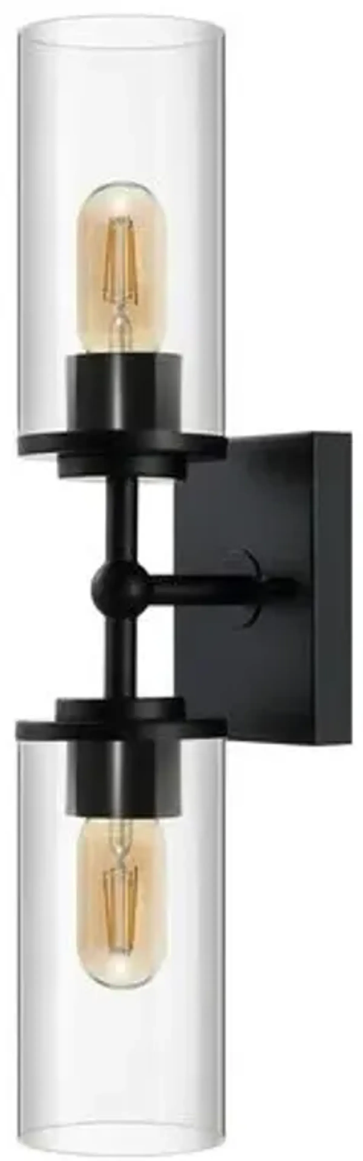 Alyssia 2-Light 6" Wall Sconce - Black