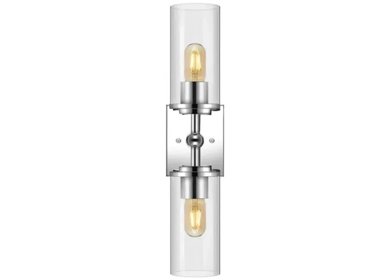 Alyssia 2-Light 6" Wall Sconce - Silver