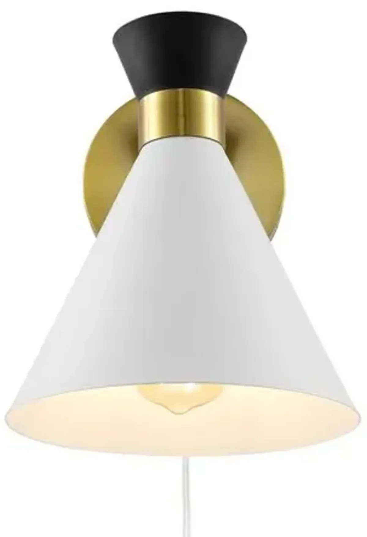 Morris 8.25" Plug-In Wall Sconce - White