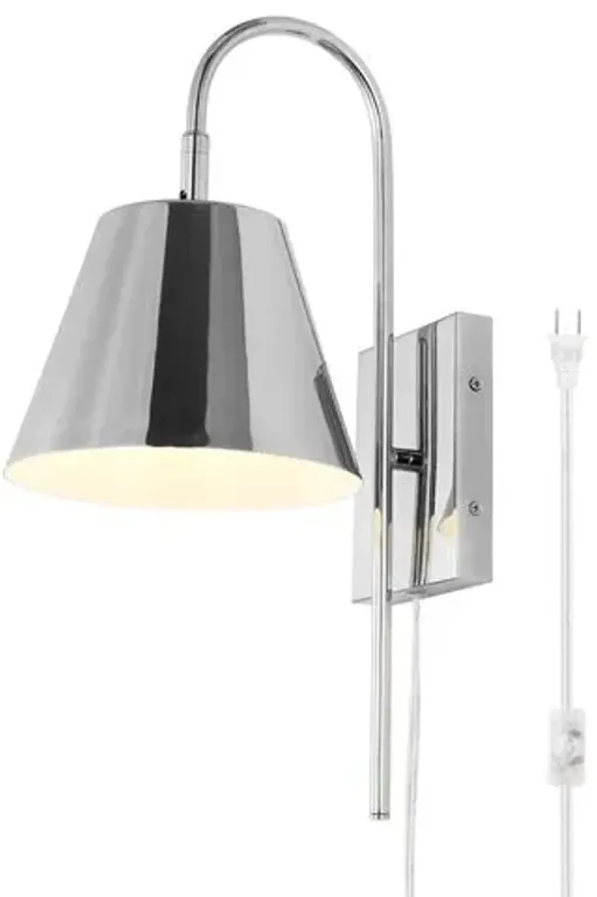 Brella 10.5" Plug-In Wall Sconce - Silver