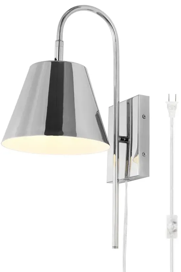 Brella 10.5" Plug-In Wall Sconce - Silver