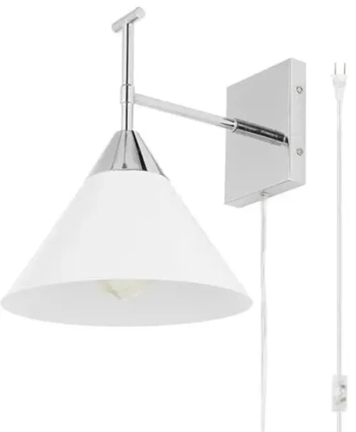 Melena 12.5" Plug-In Wall Sconce - Silver