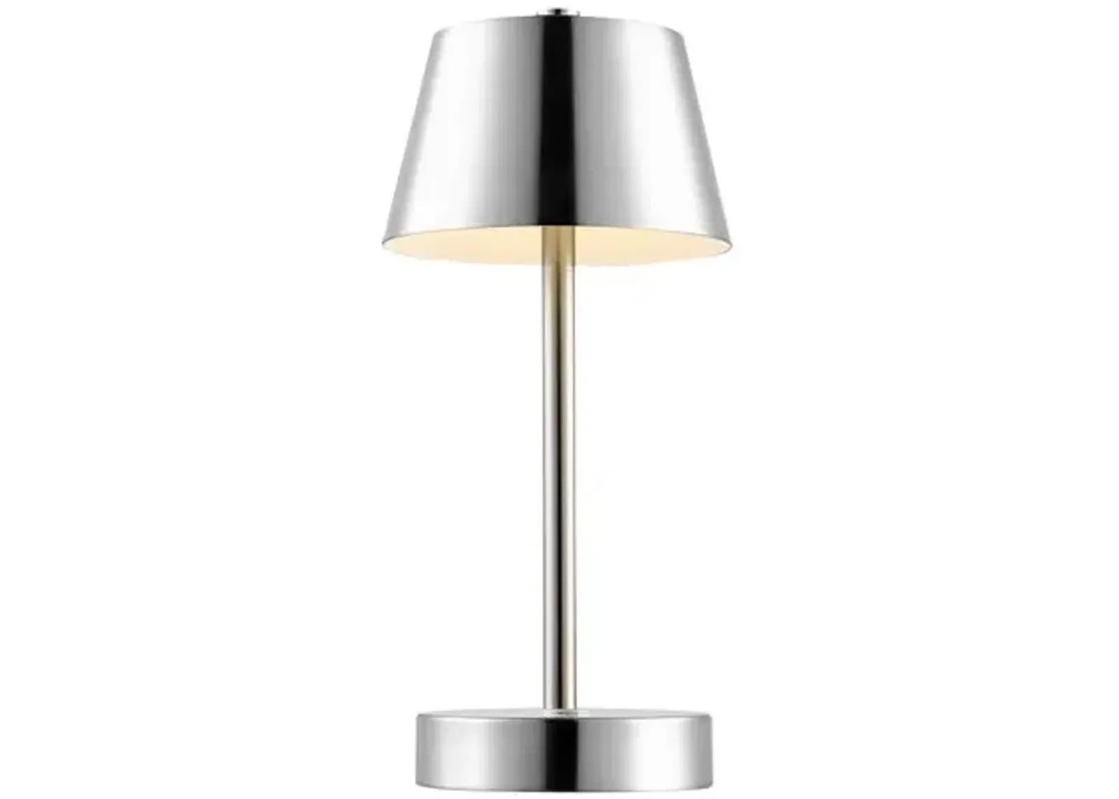 Drue Rechargeable Led Table Lamp Silver by One Kings Lane