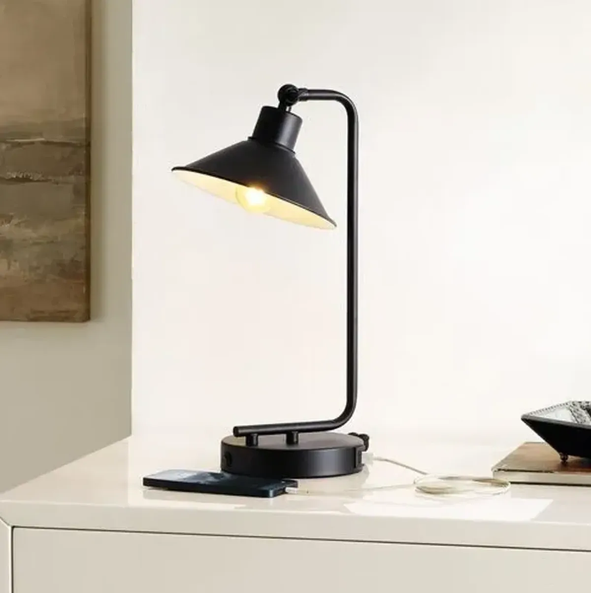 Anden 16" Table Lamp - Black