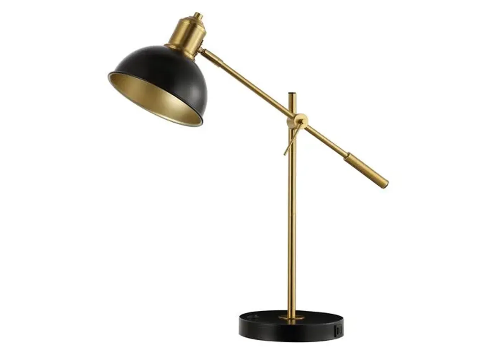 Lonn 24" Table Lamp - Black/Brass