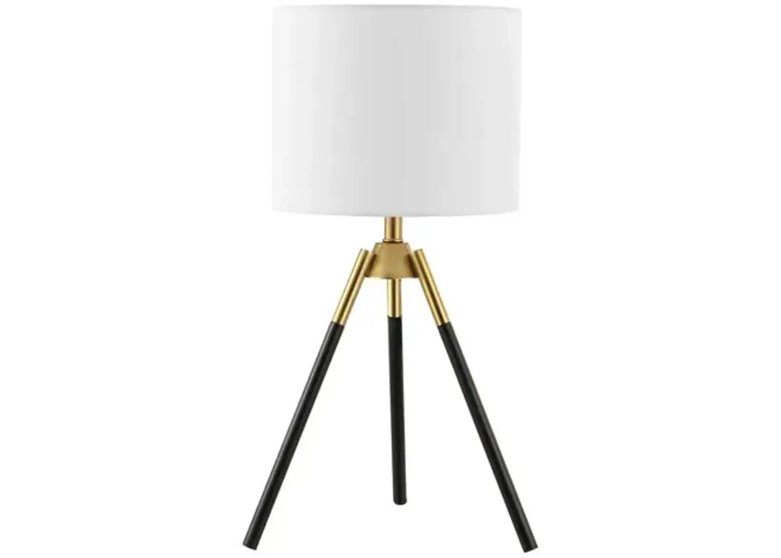 Janice 21.5" Tripod Table Lamp - Black/Brass