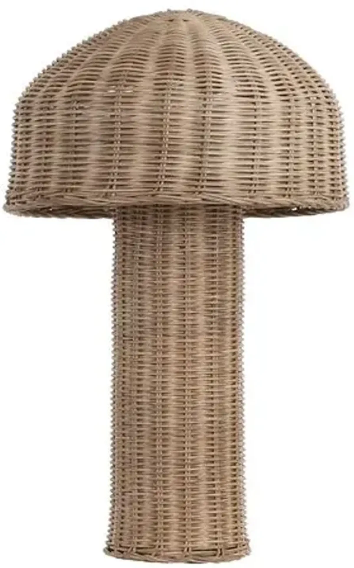 Roselyn 16.25" Rattan Table Lamp - Natural - Brown