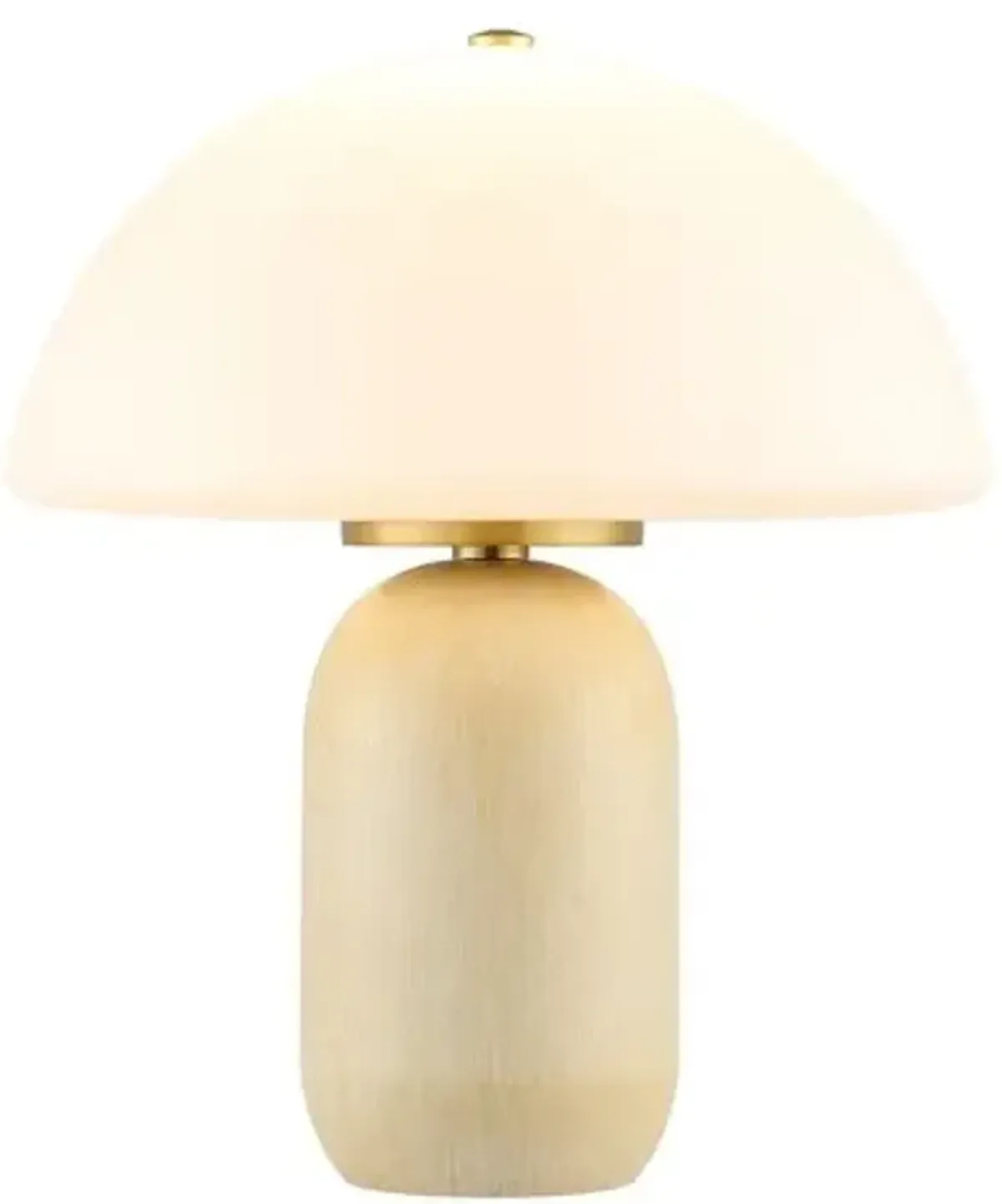 Cowen 13.5" Table Lamp - Natural/Brass - White