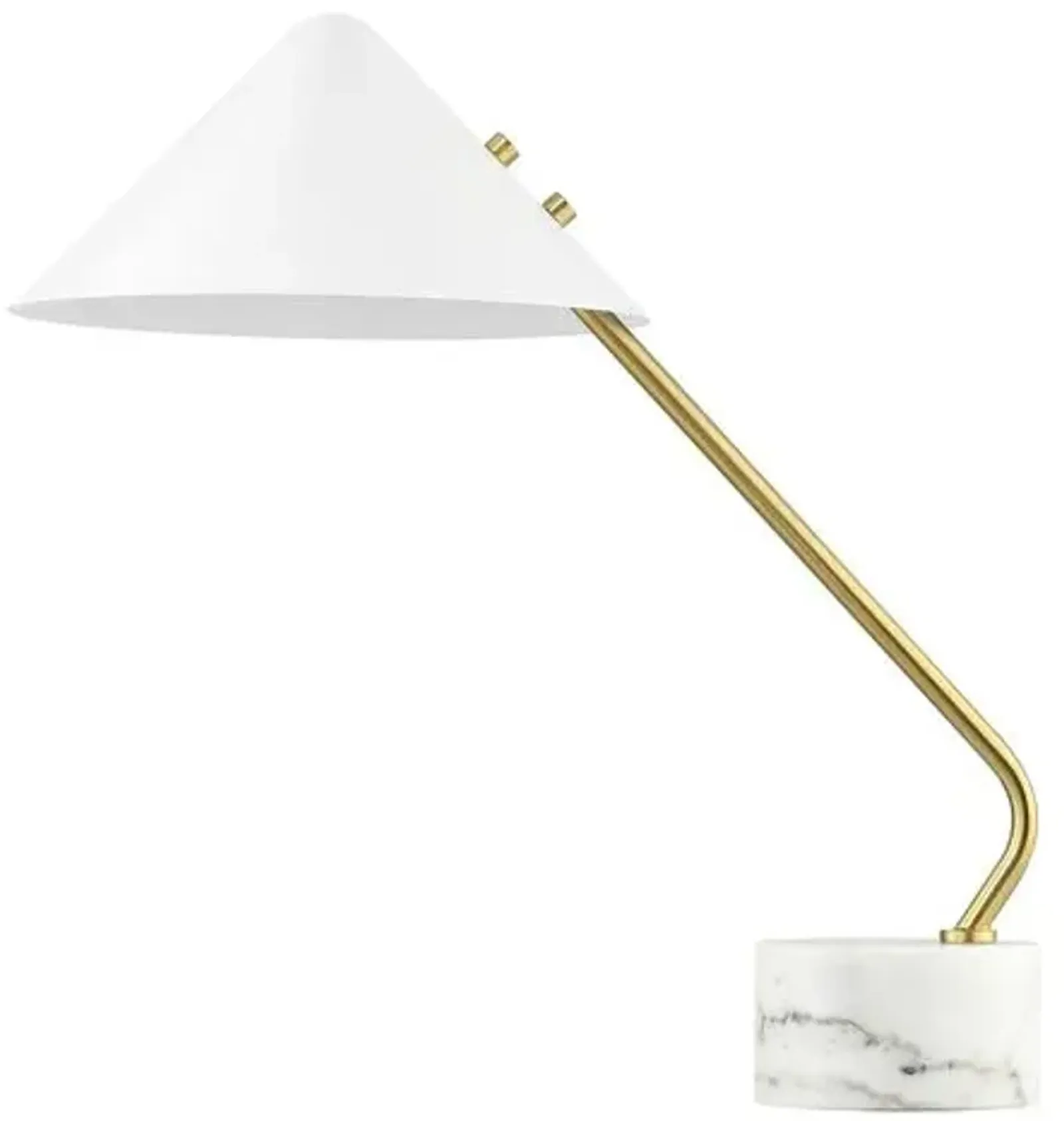 Elish 20.75" Table Lamp - White/Brass