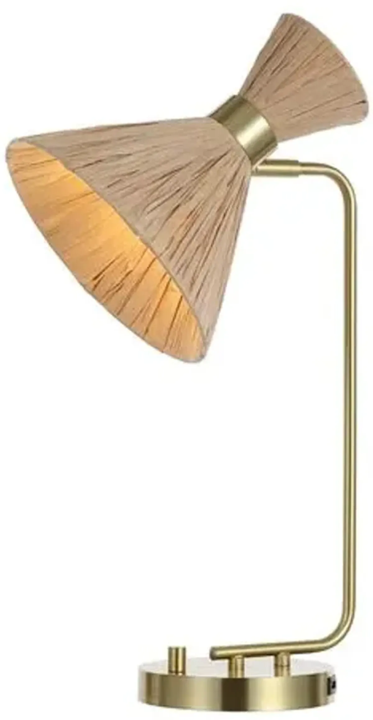 Christa Table Lamp - Brass/Natural - Gold