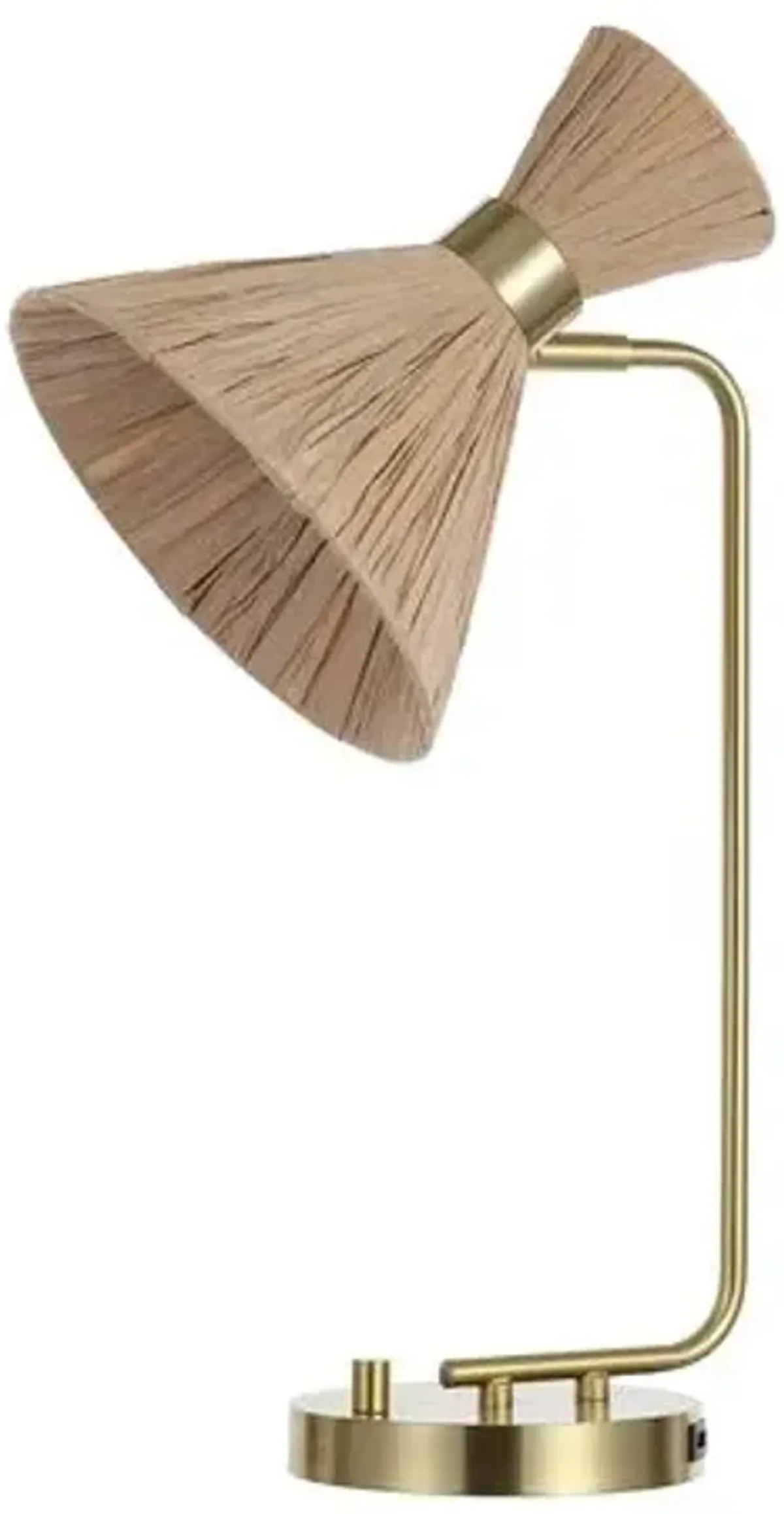 Christa Table Lamp - Brass/Natural - Gold