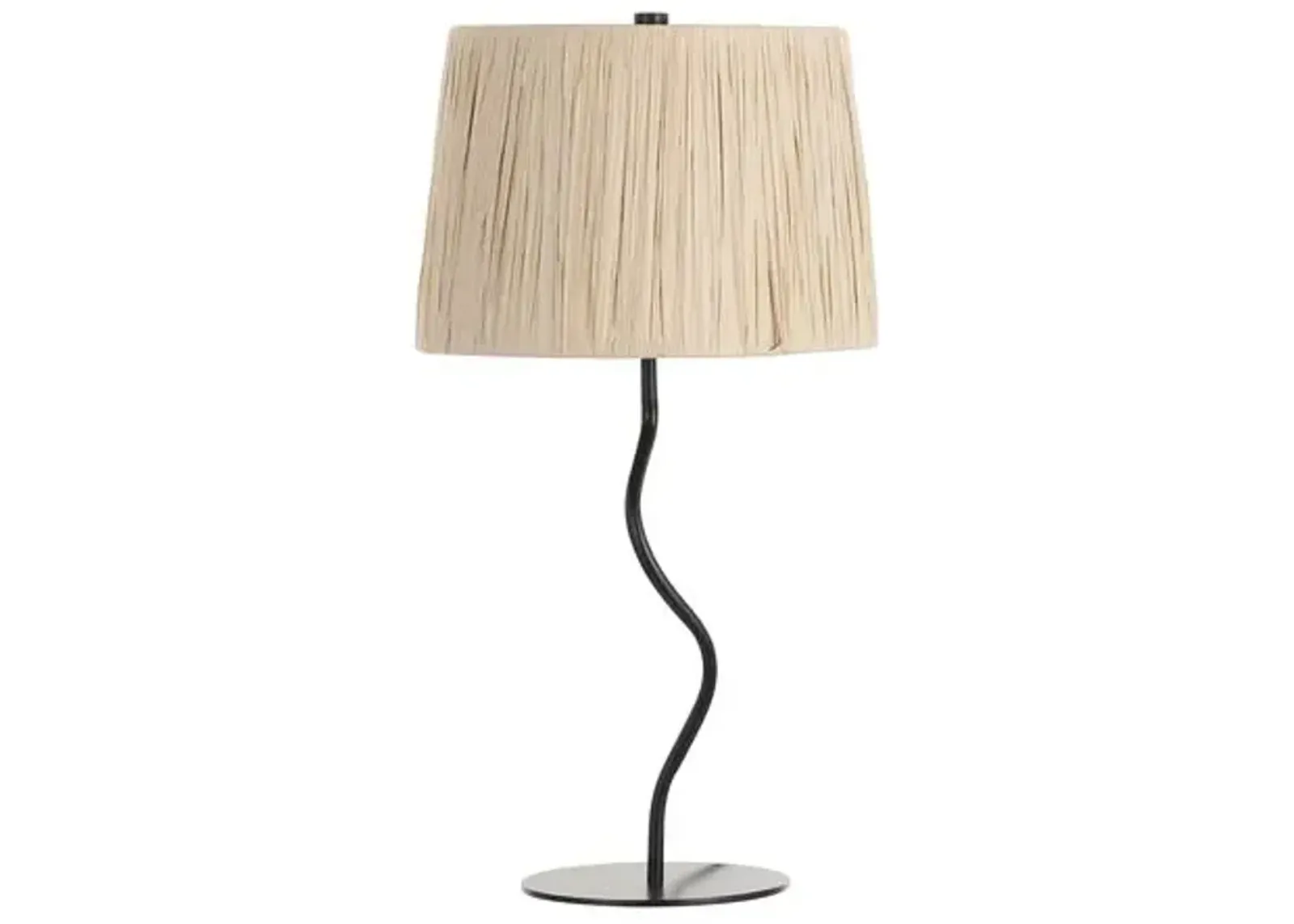 Jobe Table Lamp - Black/Natural