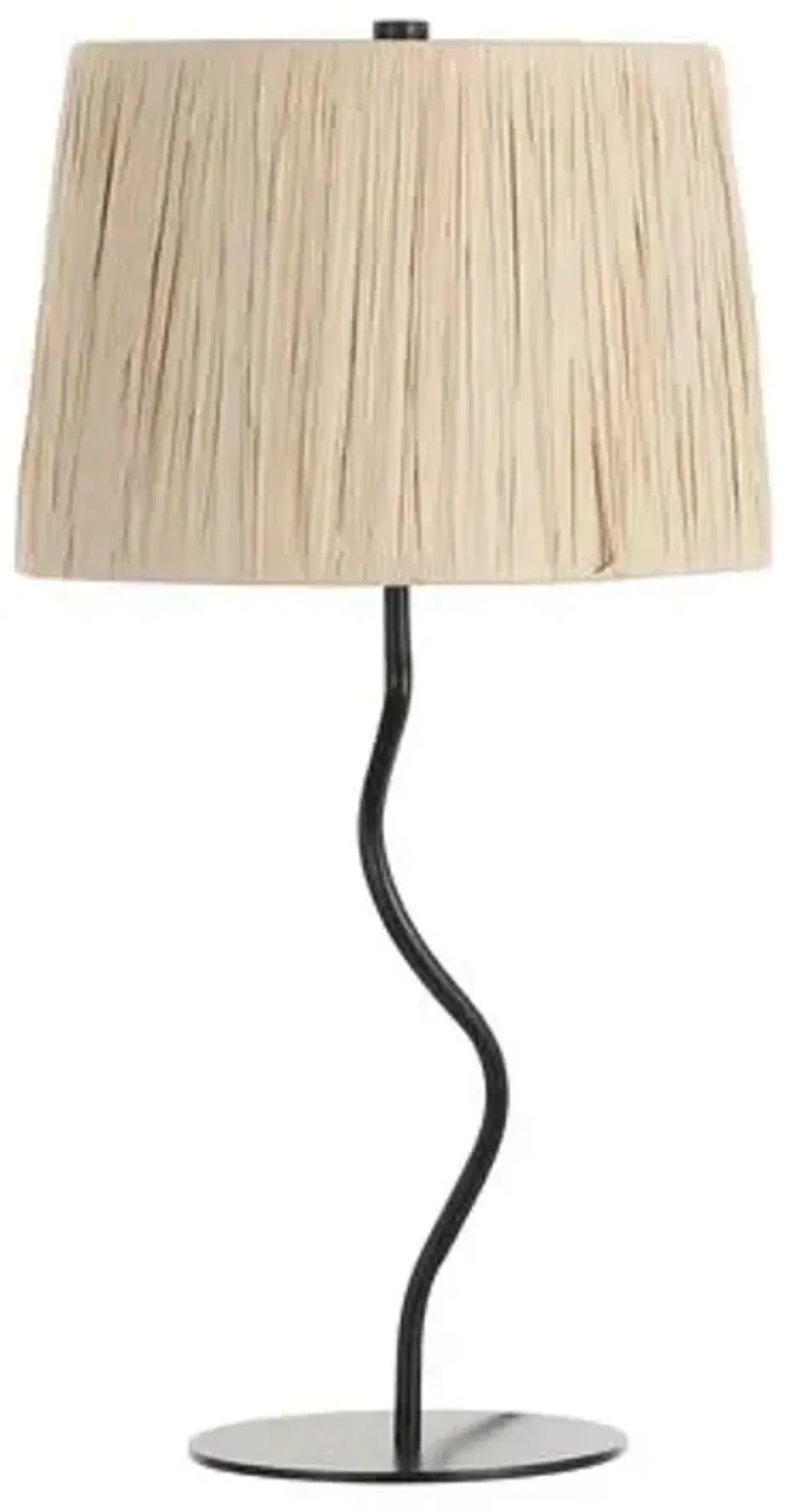 Jobe Table Lamp - Black/Natural