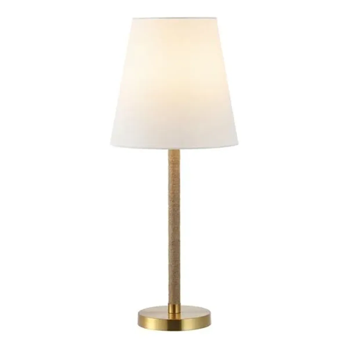 Lexer 26" Rope Table Lamp - Brass/Natural - Brown