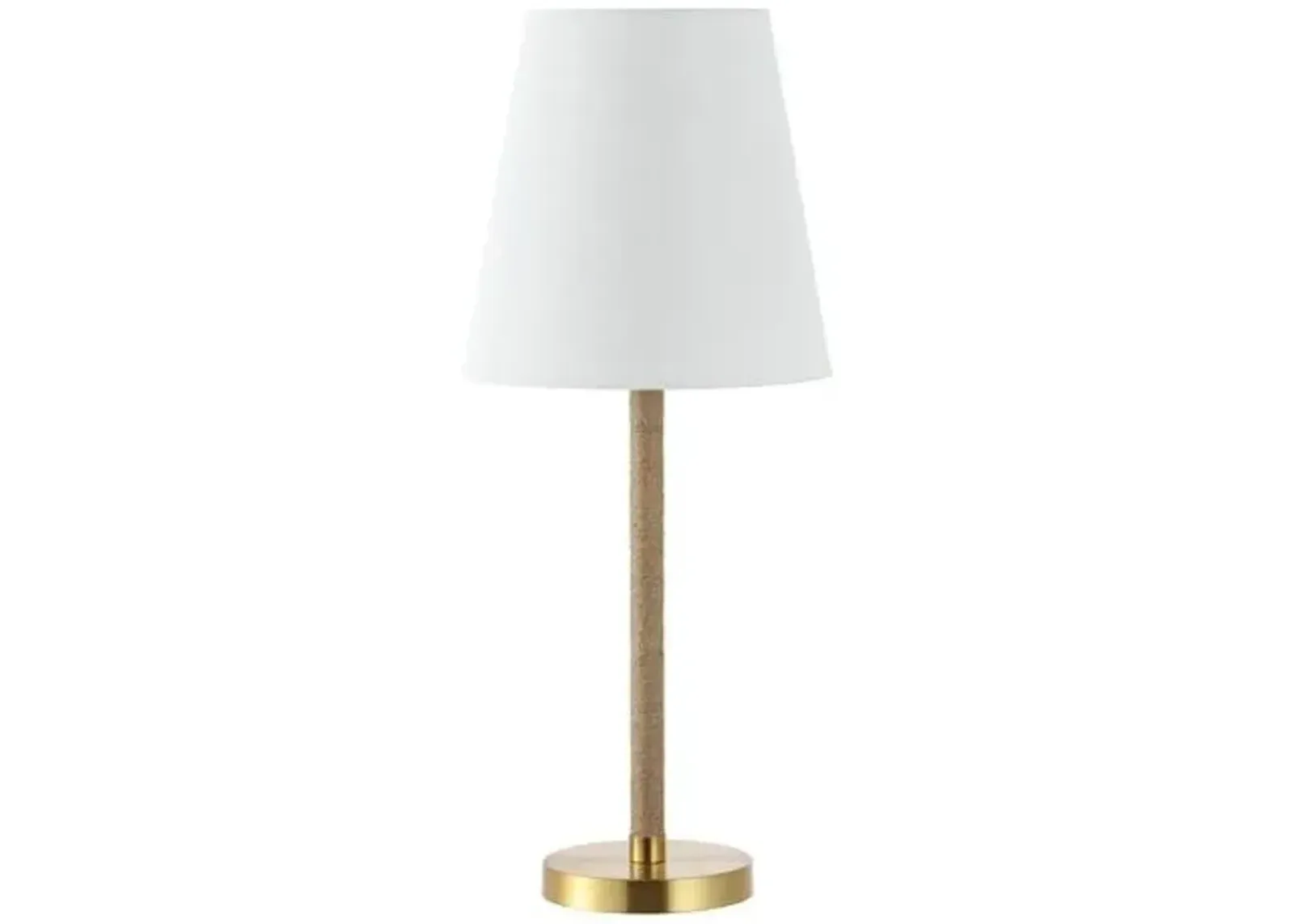 Lexer 26" Rope Table Lamp - Brass/Natural - Brown