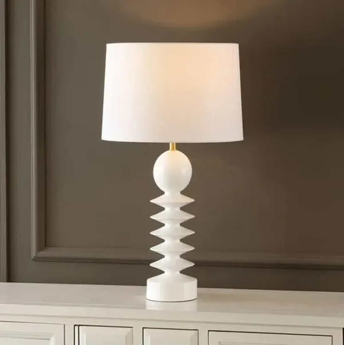 Zolla Table Lamp - White Washed