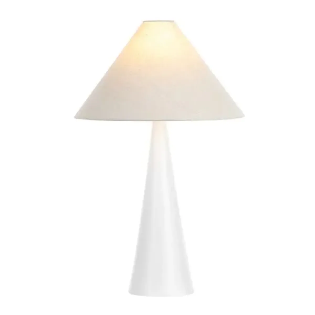 Carlen Table Lamp - White/Oatmeal