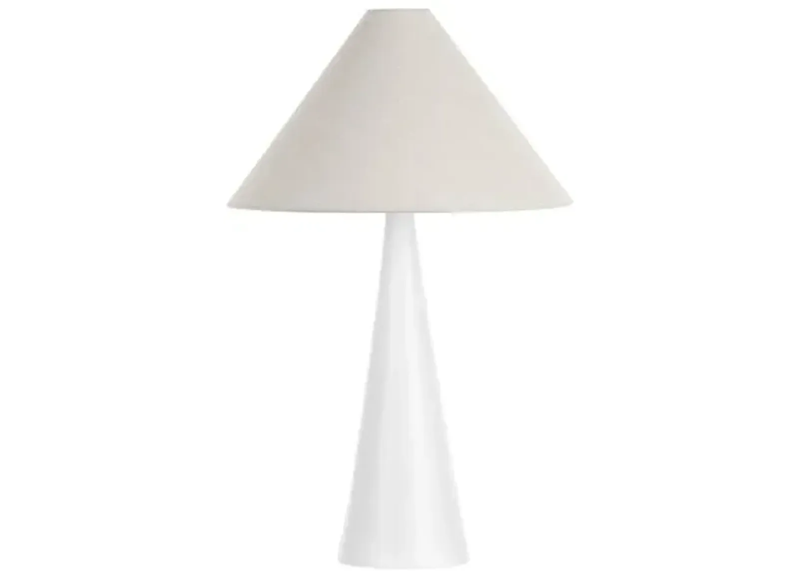 Carlen Table Lamp - White/Oatmeal