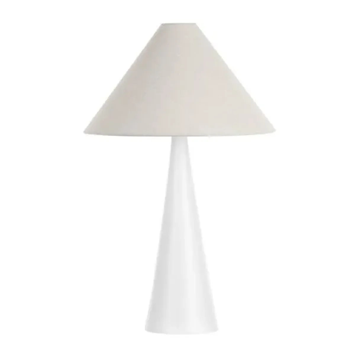 Carlen Table Lamp - White/Oatmeal