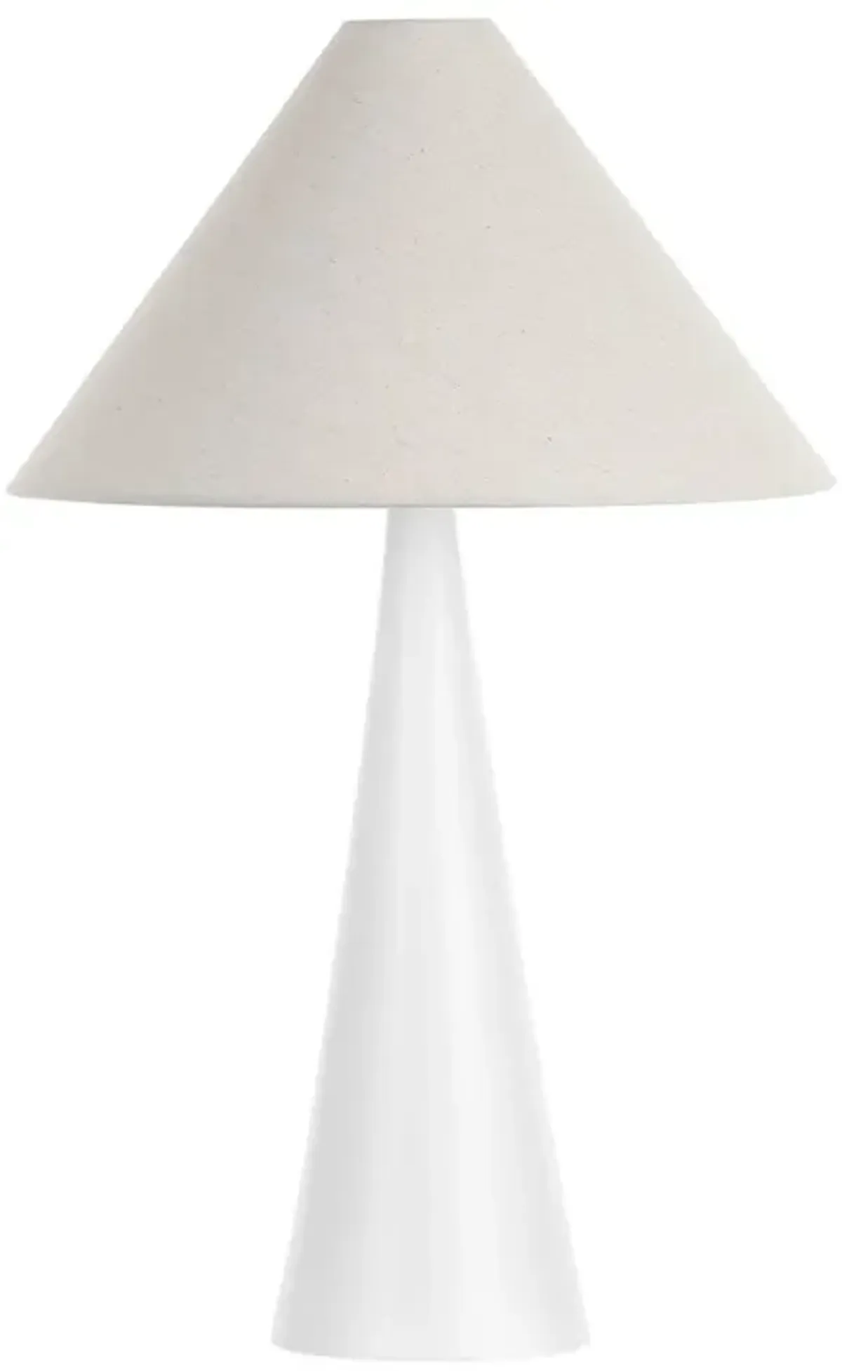 Carlen Table Lamp - White/Oatmeal