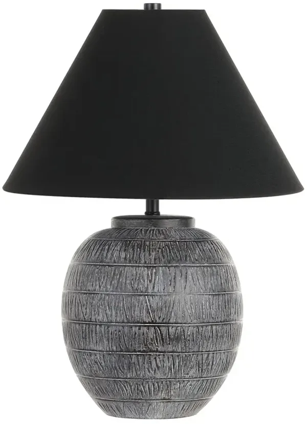 Moni 22" Table Lamp - Grey/Black - Gray
