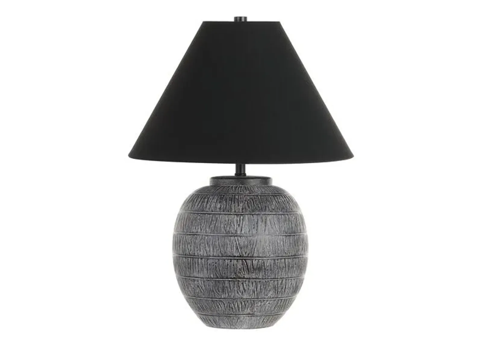 Moni 22" Table Lamp - Grey/Black - Gray