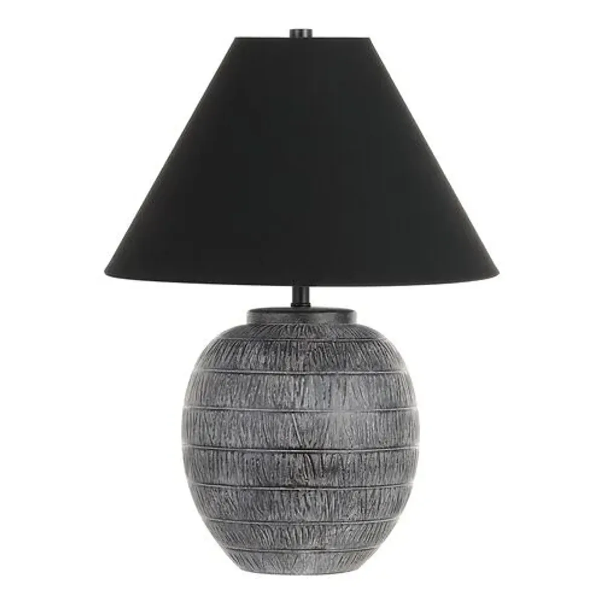 Moni 22" Table Lamp - Grey/Black - Gray