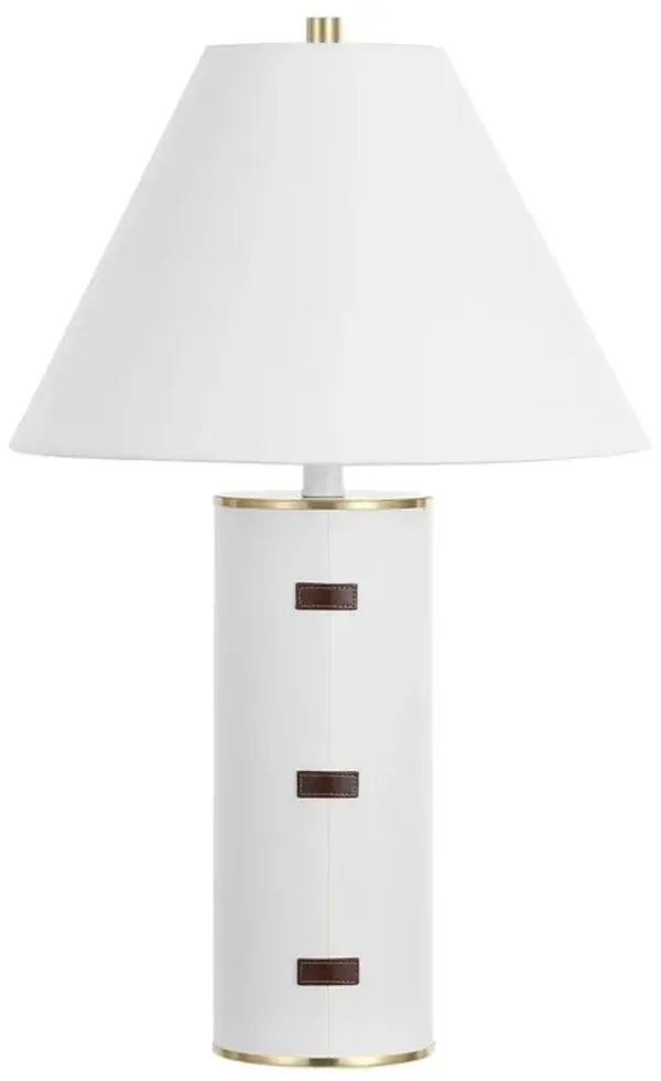 Savere Table Lamp - White/Gold