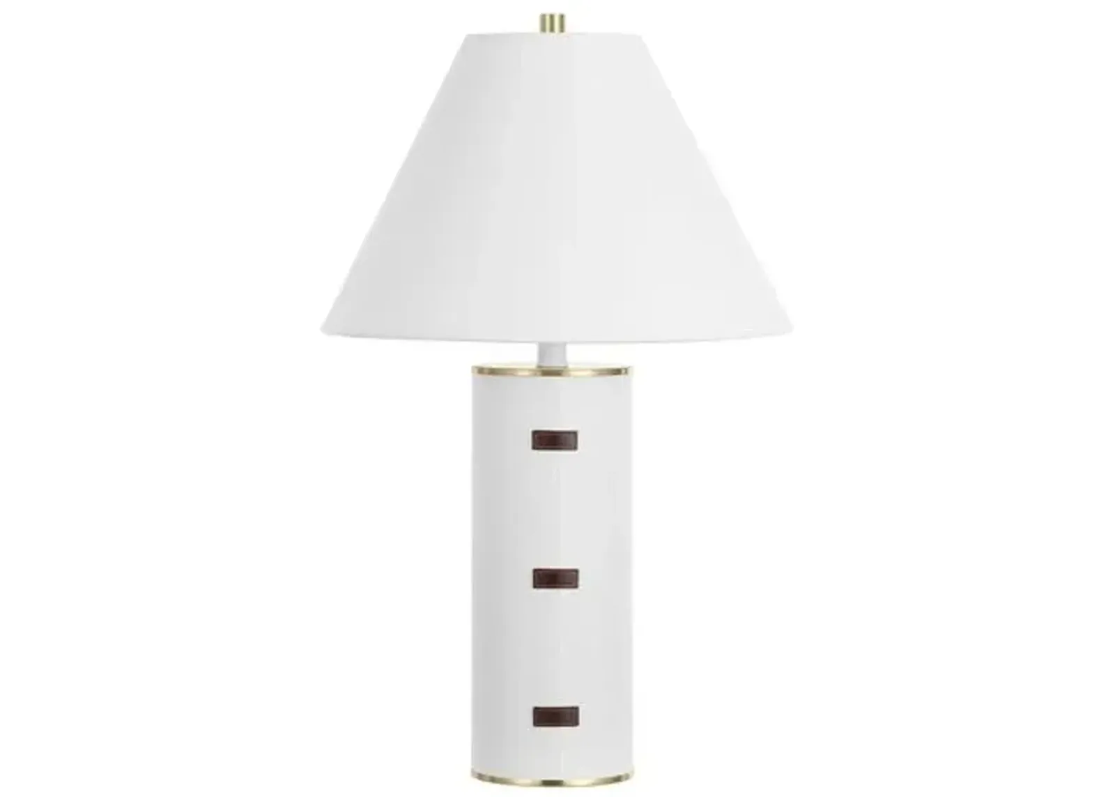 Savere Table Lamp - White/Gold