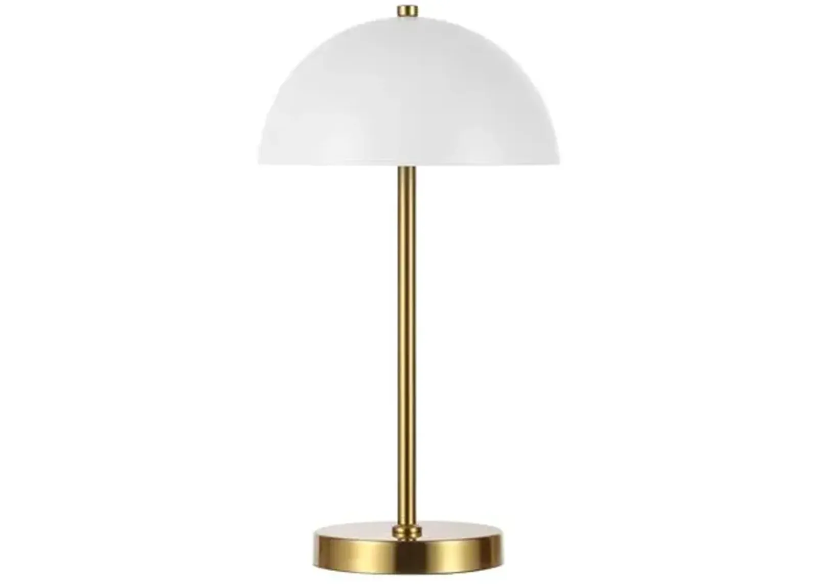 Bett 19.5" Table Lamp - Brass/White - Gold