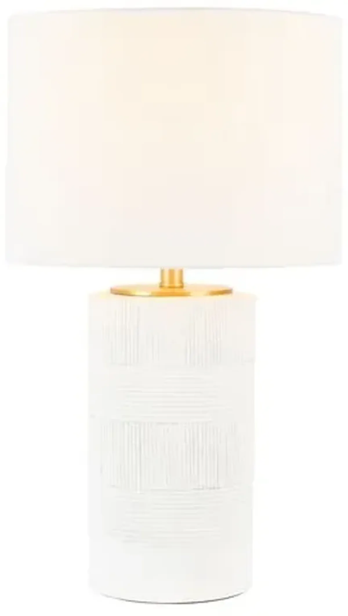 Demitri 25" Table Lamp - White