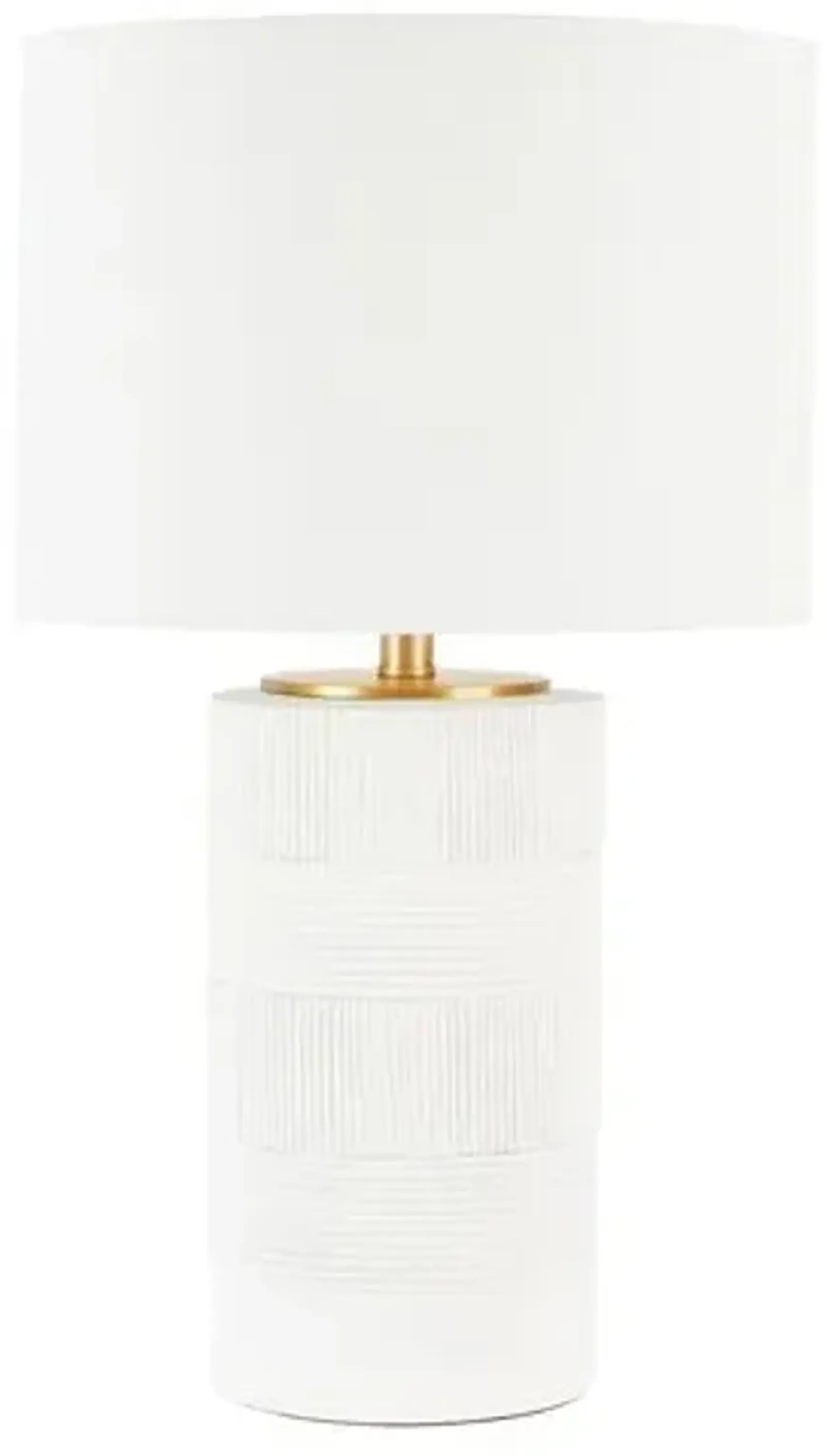 Demitri 25" Table Lamp - White