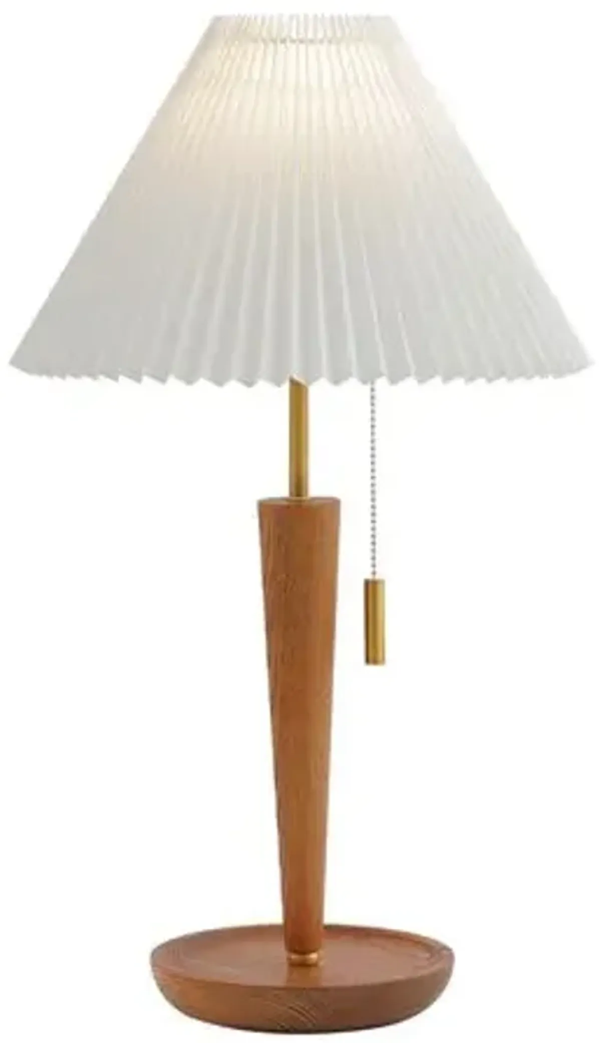 Winifred 23" Table Lamp - Walnut/Brass - Brown