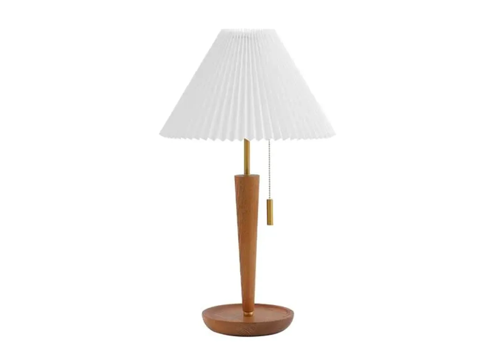 Winifred 23" Table Lamp - Walnut/Brass - Brown