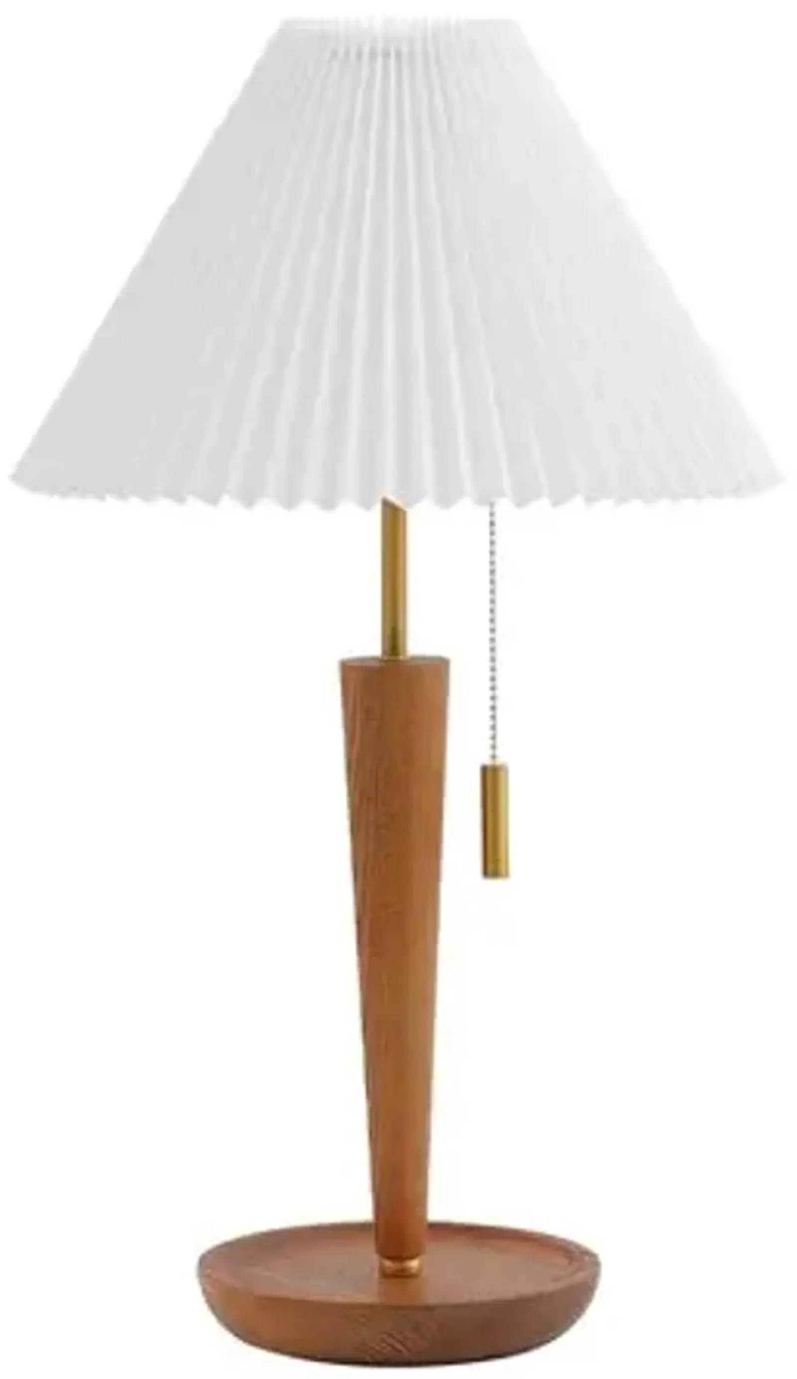 Winifred 23" Table Lamp - Walnut/Brass - Brown