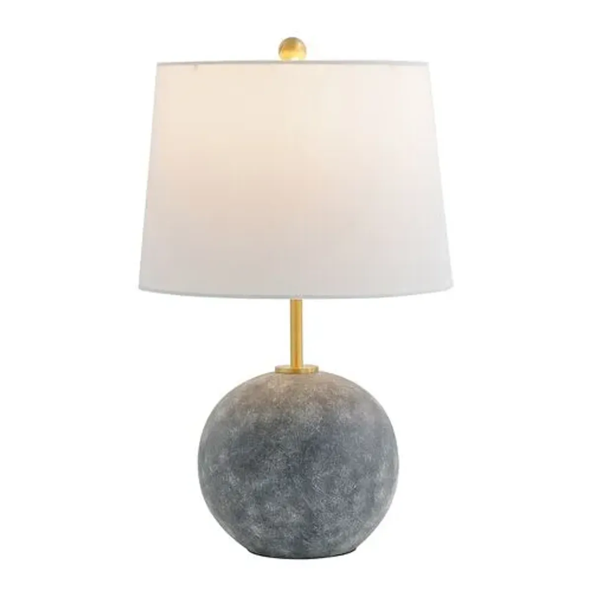 Ingrid 23.5" Table Lamp - Grey Washed/Brass - Gray