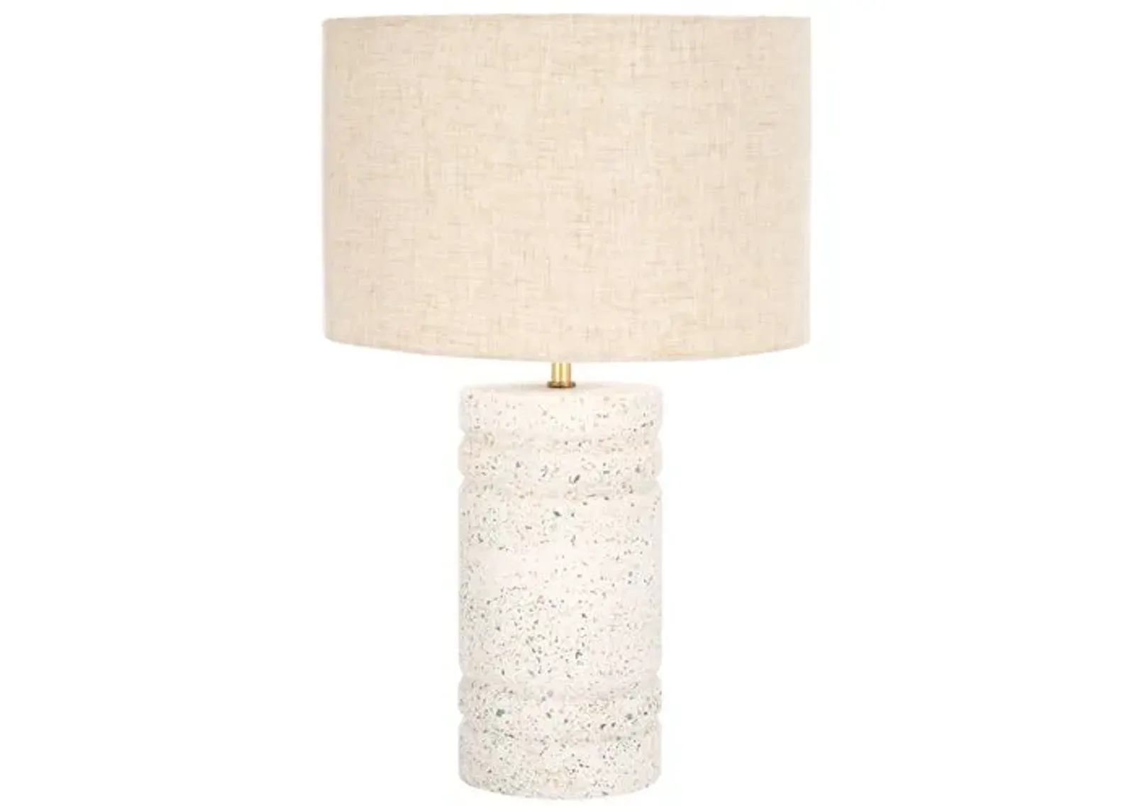 Giana Terrazzo Table Lamp - White