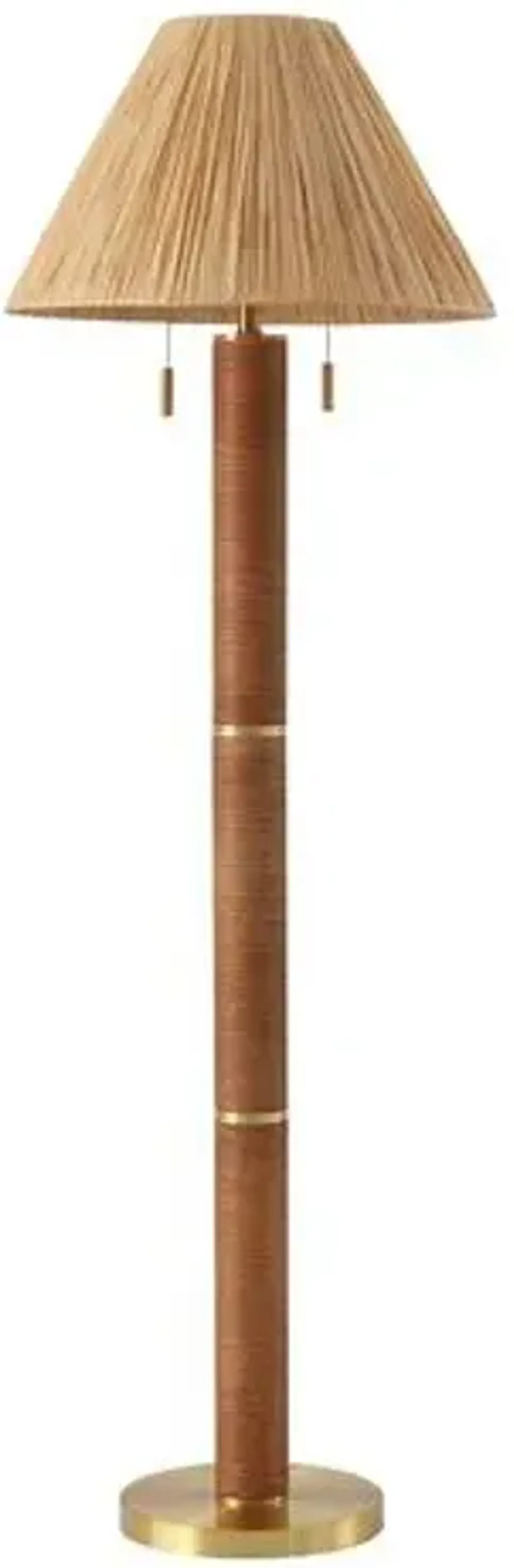 Viana 62" Floor Lamp - Natural/Gold