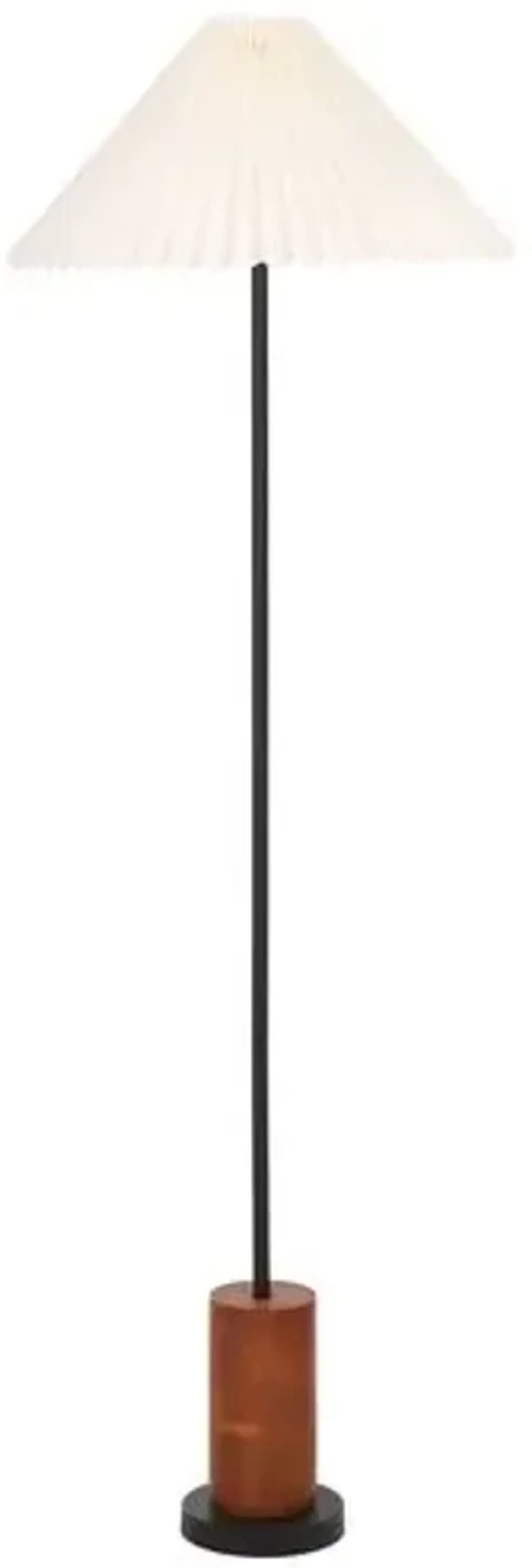 Roanne 54" Floor Lamp - Walnut/Black