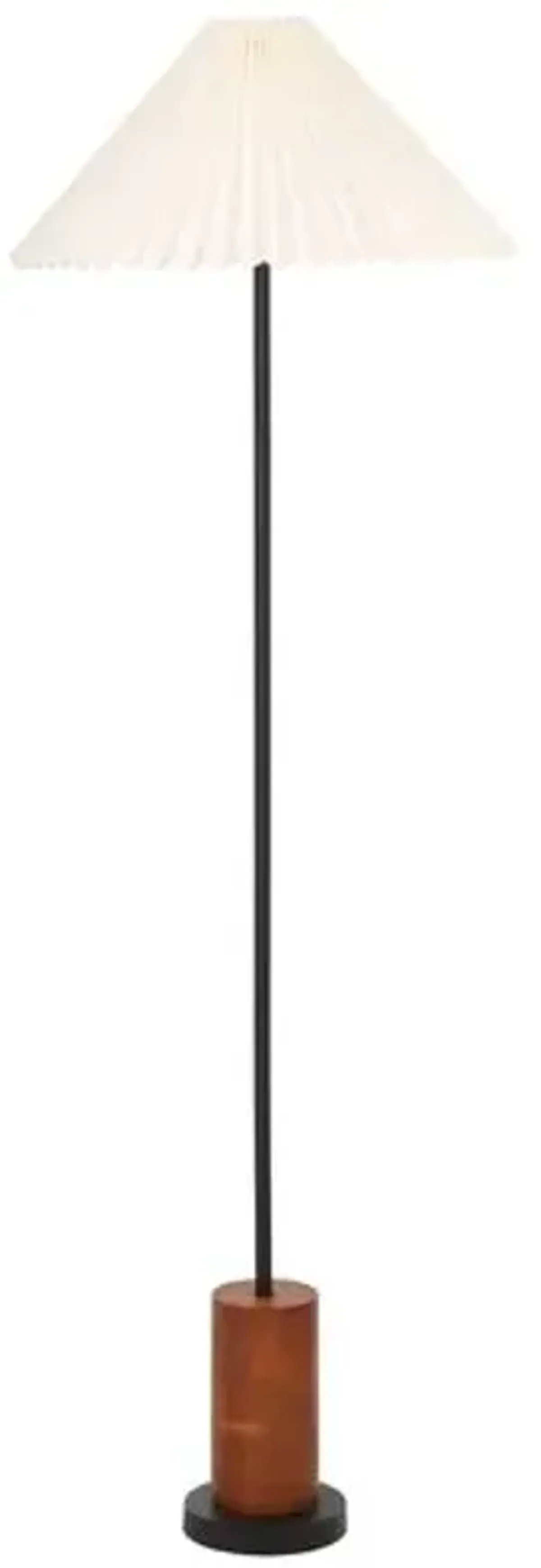 Roanne 54" Floor Lamp - Walnut/Black