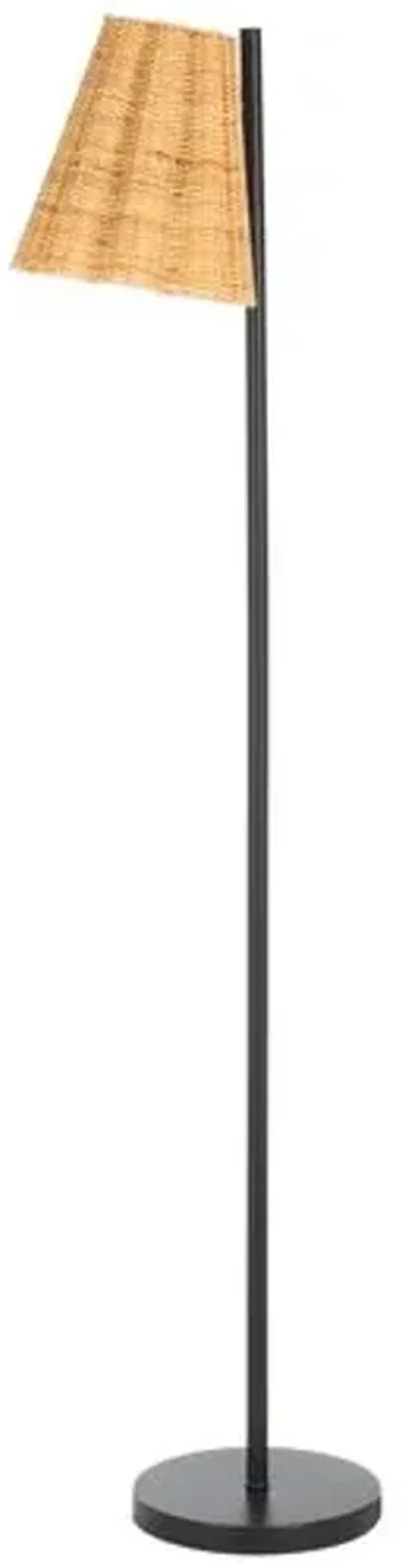 Nat 60" Floor Lamp - Natural/Black