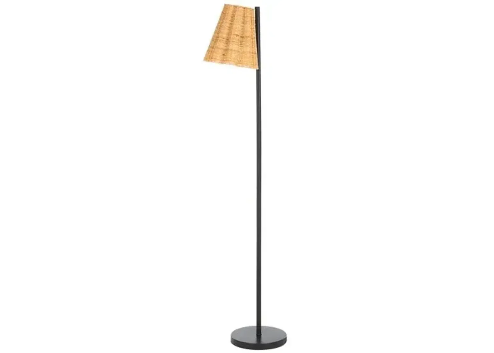 Nat 60" Floor Lamp - Natural/Black