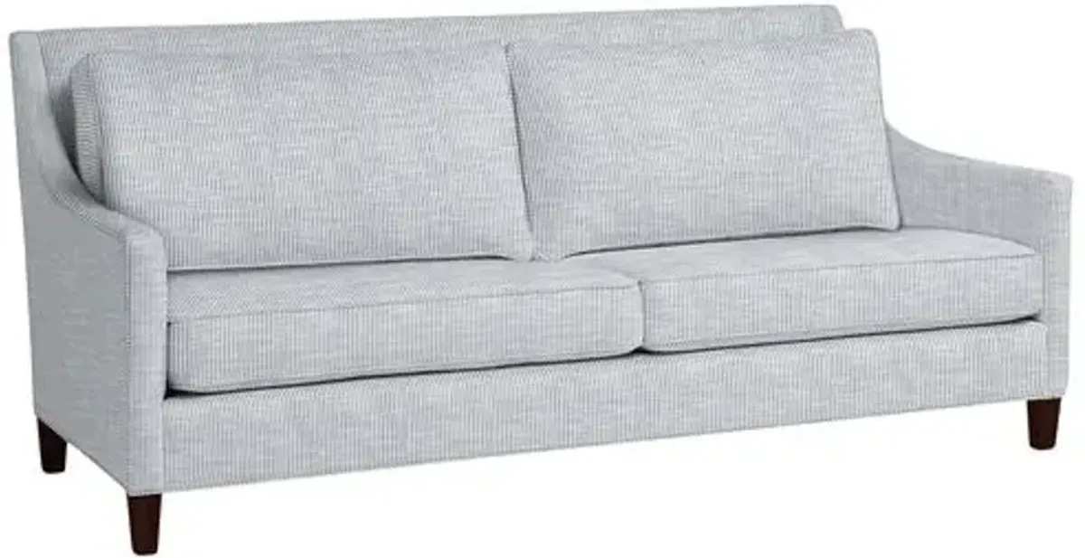 Maxwell Sofa - Inside Out Ticking Stripe - Handcrafted