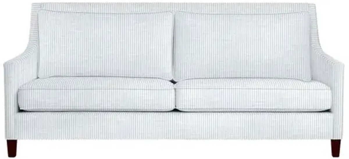 Maxwell Sofa - Inside Out Ticking Stripe - Handcrafted